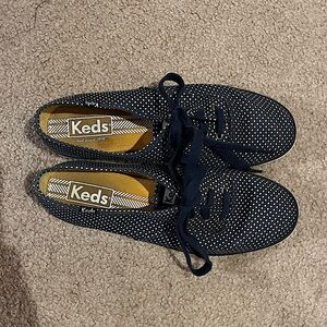 Keds Blue and White Polka dot Women’s Shoes